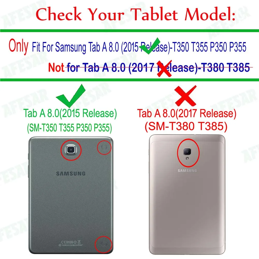 Съемный смарт чехол 2015 дюйма Tab A 8 0 ультратонкий Магнитный умный для Samsung SM T350 T355C