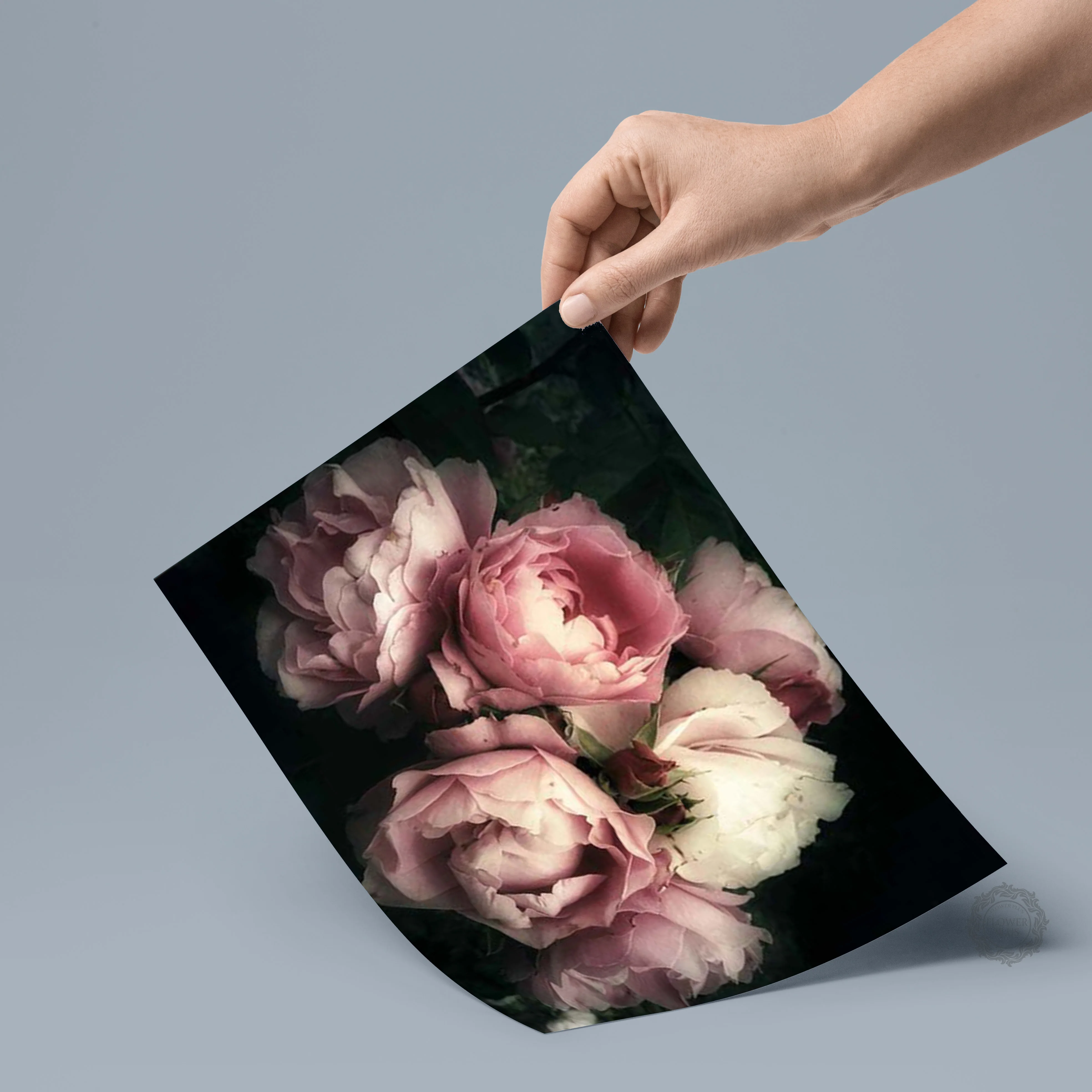 

Posters and Prints Flower Pink Rose Nordic Wall Art Canvas Canvas Painting Picture for Living Room scandinavian Decor