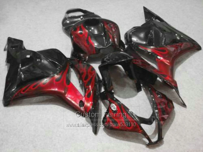 Набор обтекателей для литья под давлением HONDA cbr600rr 2009-2012 красный огонь черный