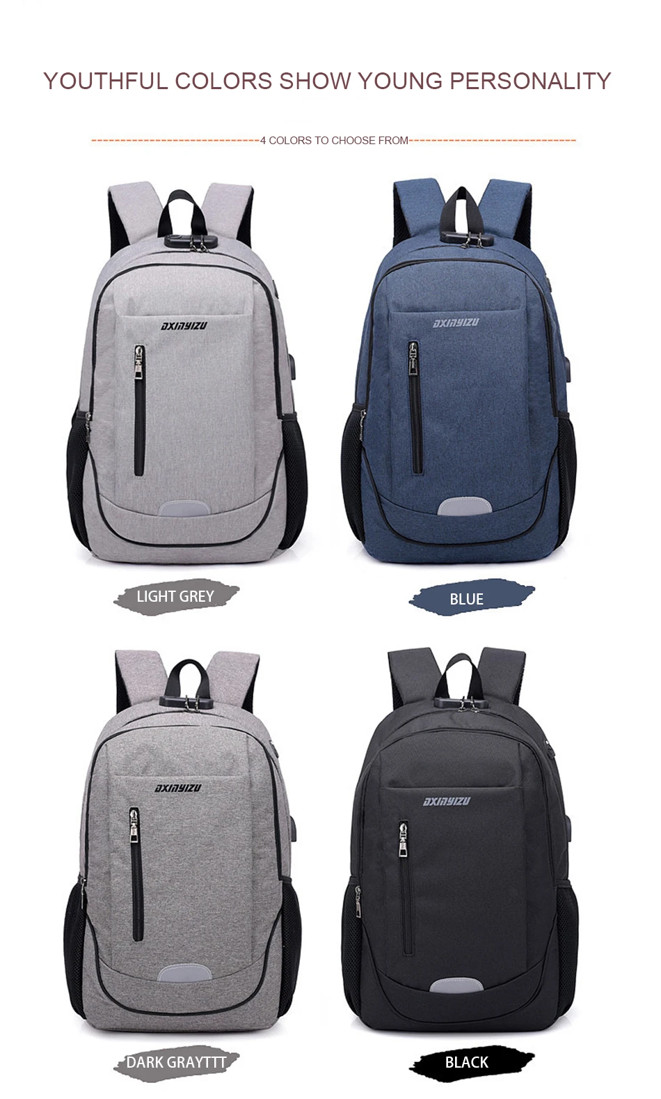 LUKATU, новинка, модный рюкзак для ноутбука, для мужчин и женщин, Bolsa Mochila, для ноутбука, компьютера, рюкзак, школьная сумка, рюкзак для подростков