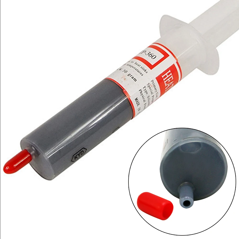 1Pcs Hot Selling 30g Syringe Silver Thermal Paste Grease Compound Silicone For PC CPU Heatsink Graphics Card | Компьютеры и офис