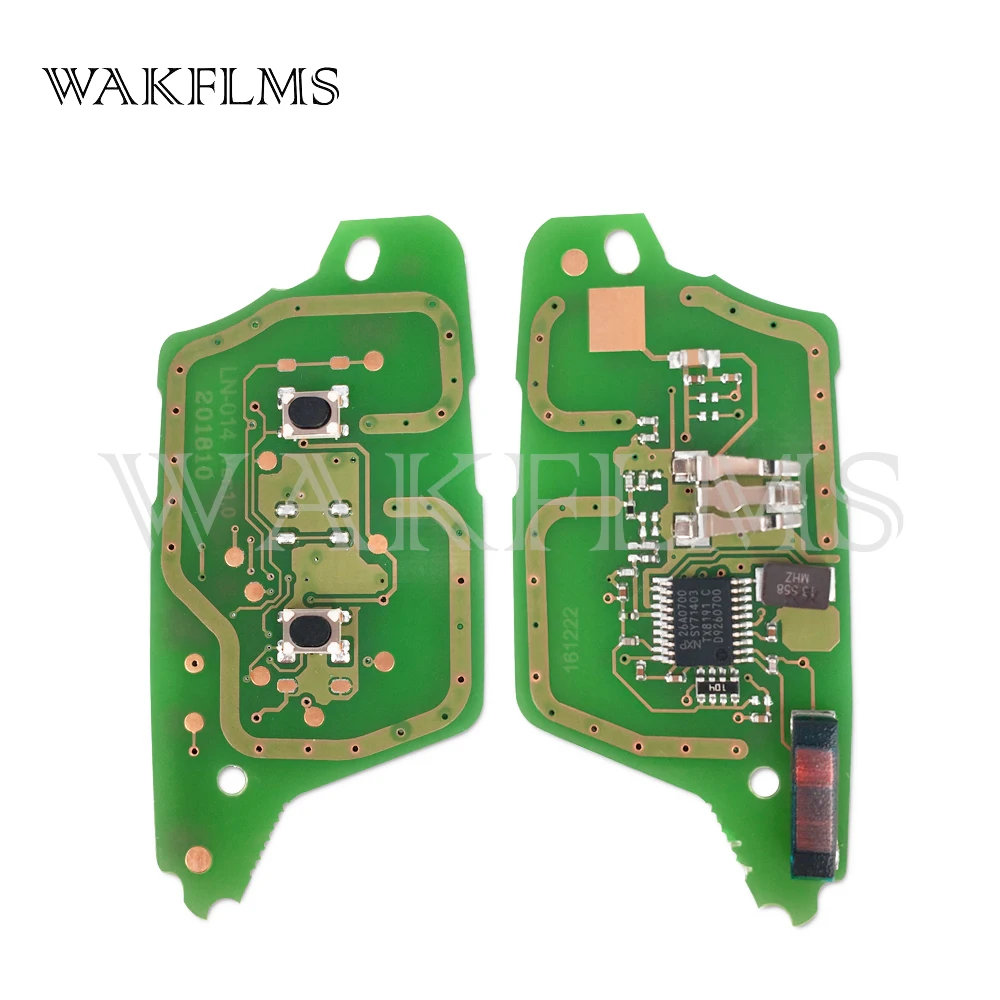 2 пуговицы 433 МГц PCF7961A Чип дистанционного ключи Fob для Renault Clio III Clio 3 Kangoo Twingo Modus Мастер номер 7701210033