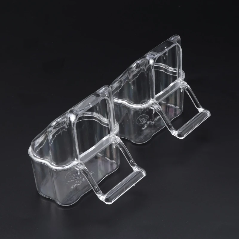 Акриловая кормушка для птиц 2 шт./компл. клетка подвесная посуды диспенсер поилка