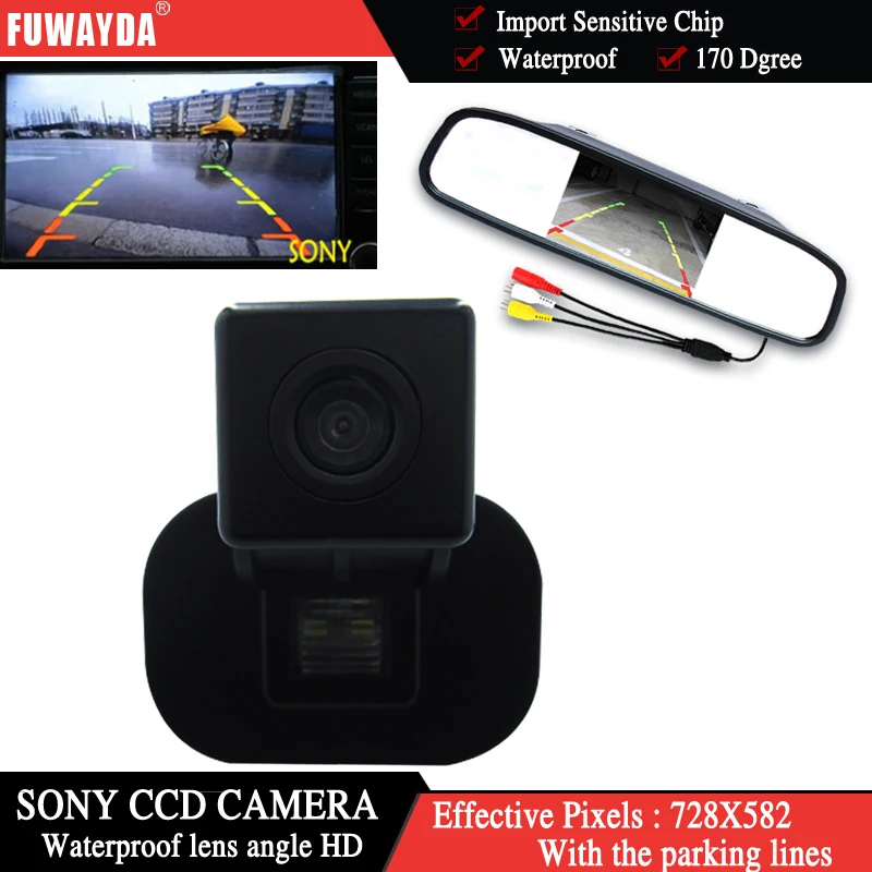 FUWAYDA для SONY CCD чип Автомобильная камера заднего вида Kia Forte / Hyundai Verna Solaris Sedan + 4 3