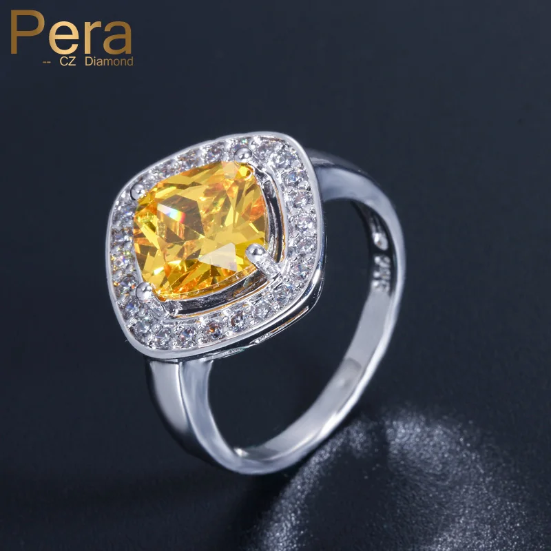 Женское вечерние ЦО с крупным квадратным жёлтым кристаллом 9 цветов|ring samsung|ring