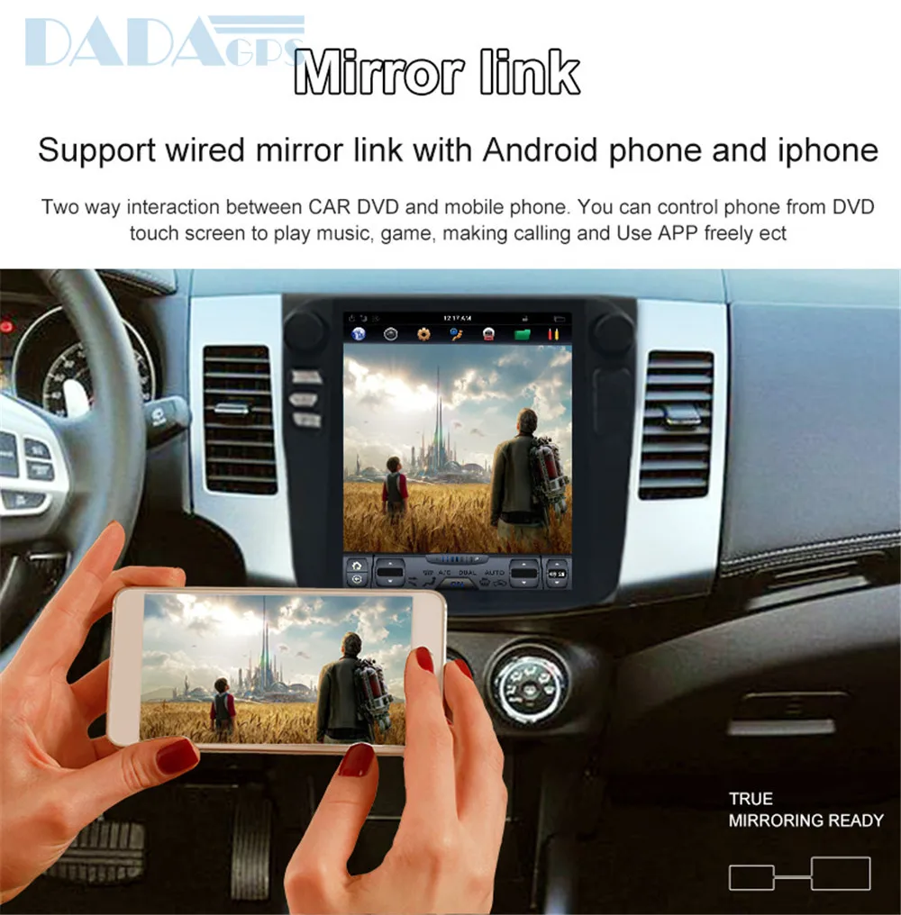 Tesla стиль Android автомобильный Радио плеер для Mitsubishi Outlander 2006~ 2012 для Citroen C-Crosser для peugeot 4007 gps карта навигации
