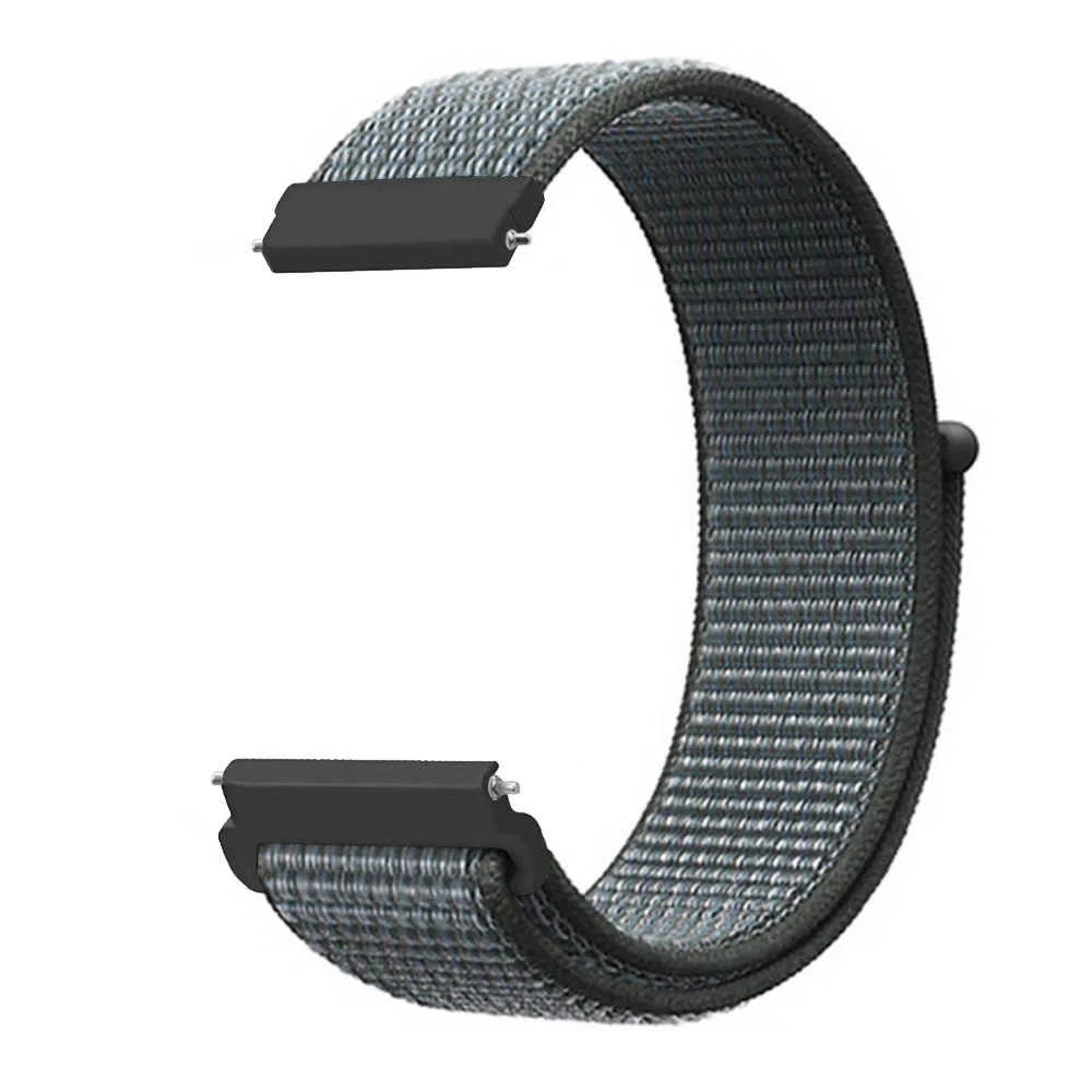 22 мм 20 нейлоновый ремешок для Xiaomi Amazfit Bip Pace на запястье липучке Смарт часы