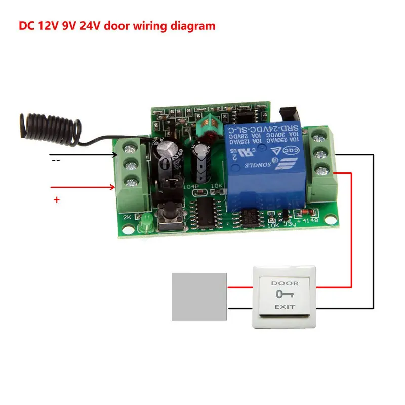 3000m DIY DC 9V 12V 24V 1 CH 1CH RF беспроводное устройство 315/433 MHz 4CH передатчик + приемник