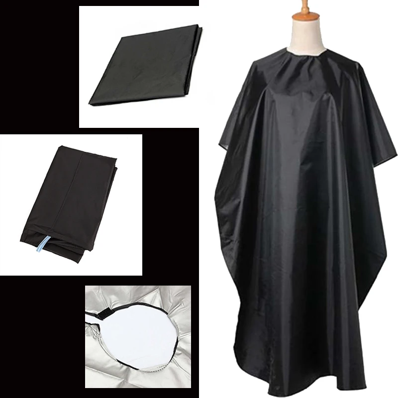 Fashion Cape Black Cutting Hair Waterproof Cloth Barber Gown Hairdressing For Adult Care | Красота и здоровье