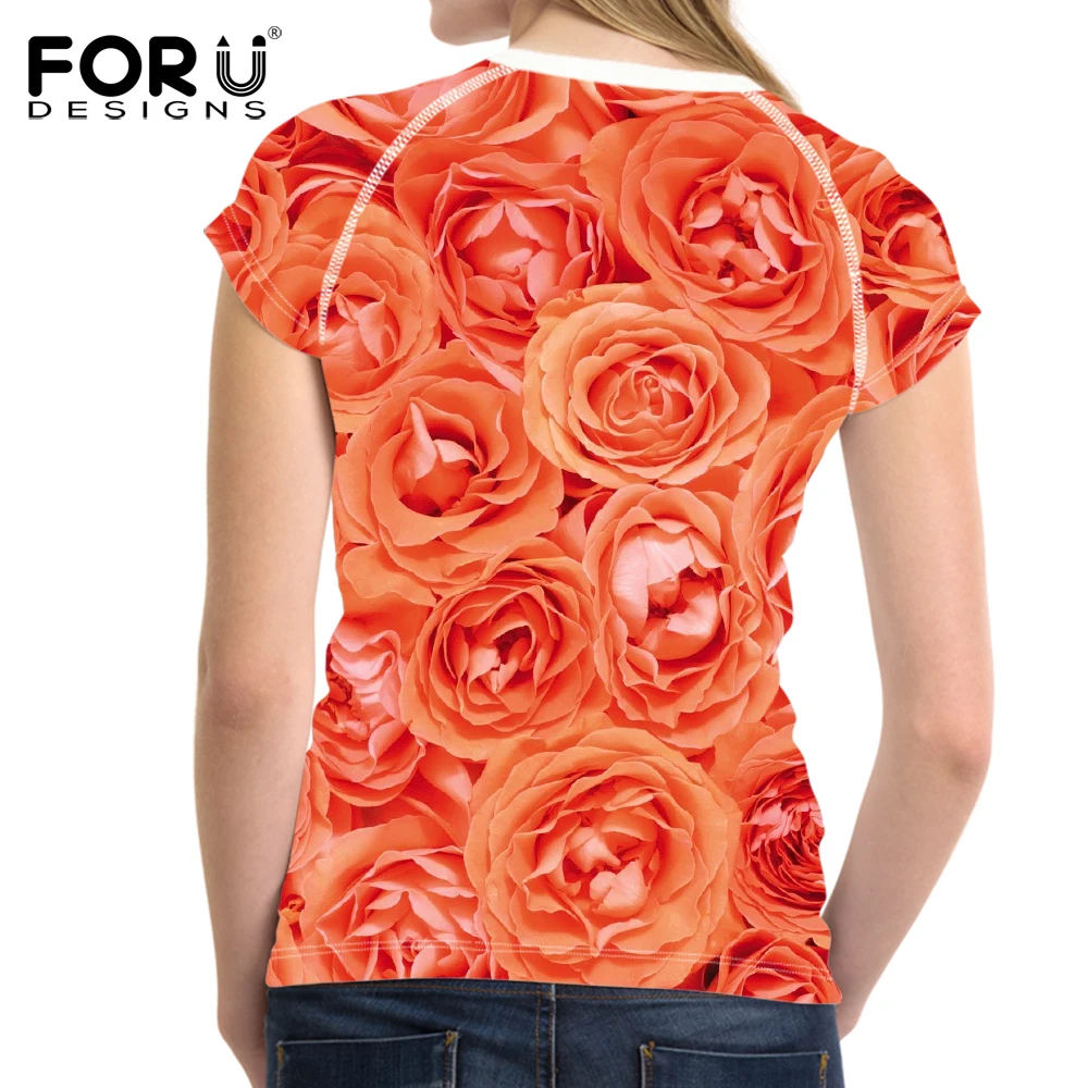 Женская футболка с коротким рукавом и цветочным принтом|clothes for|tee shirtt shirt floral |