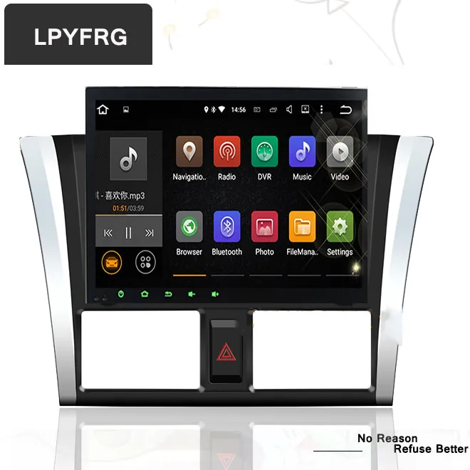 Новейшая Android 7 1 Автомобильная развлекательная система стерео радио DVD аудио для