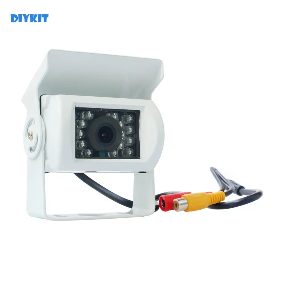DIYKIT белый водонепроницаемый цветной CCD обратный резервный автомобиль грузовик