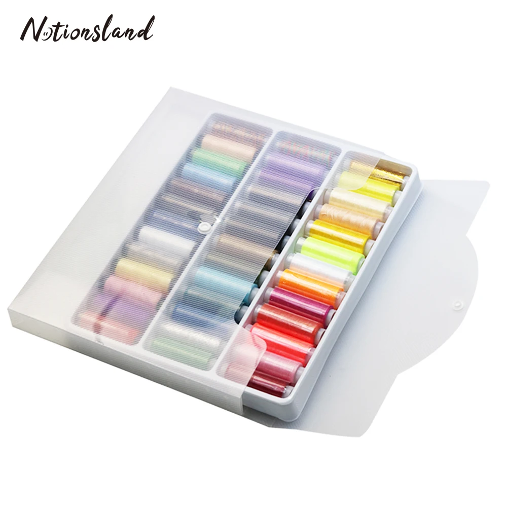 

39 Spools 200 Yards Sewing Thread Polyester Thread Set Strong and Durable Sewing Threads for Quilting Stitching