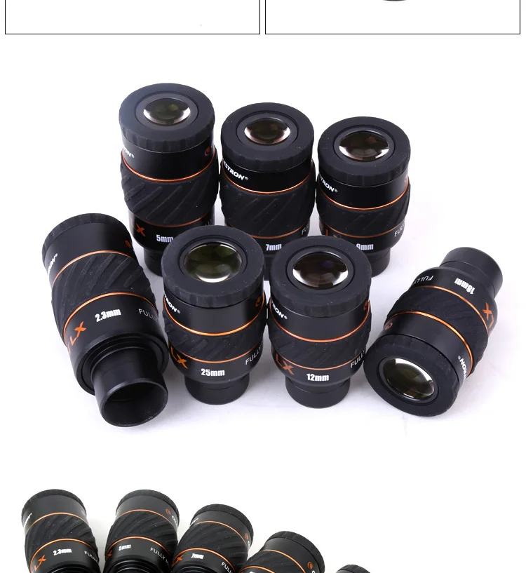 Окуляр Celestron X-CEL LX 2,3 мм 5 мм 7 мм 9 мм 12 мм 18 мм 25 мм широкоугольный телескоп 60 градусов планетарный окуляр туманности 1,25"