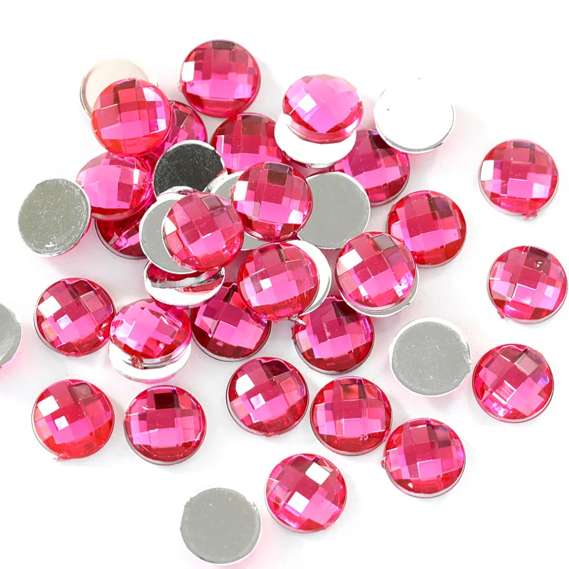 Многоцветные Акриловые стразы в круглой сетке не требующие горячей фиксации