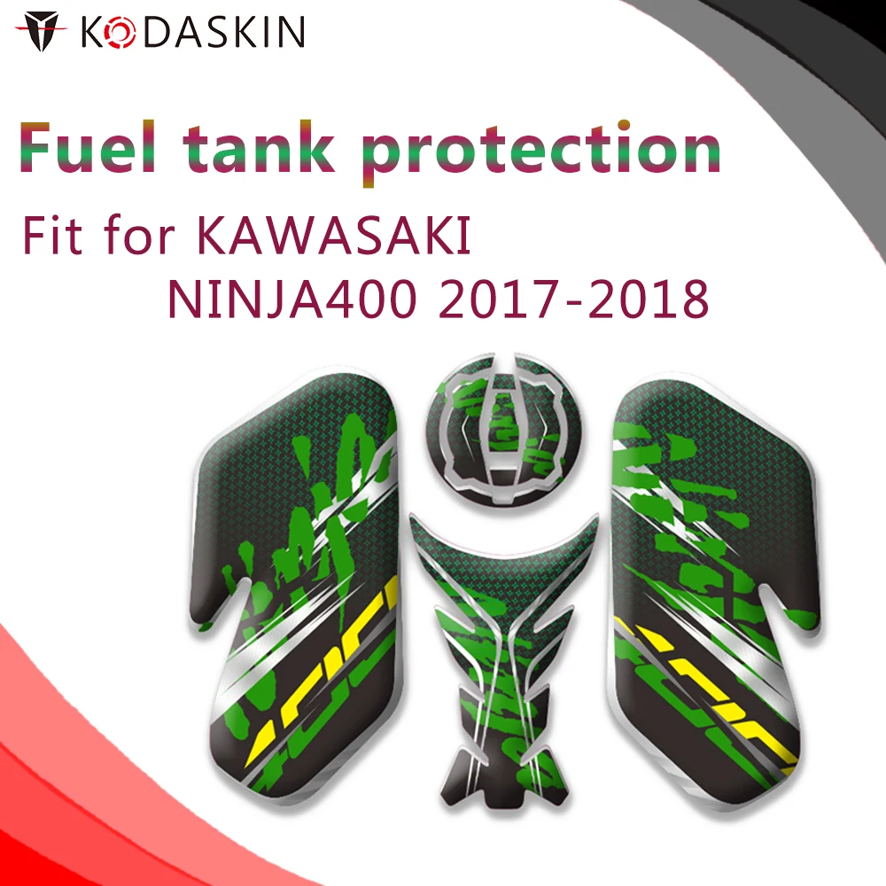 KODASKIN мотоциклетная газовая Крышка для бака наклейка эмблема KAWASAKI NINJA400 2017-2018 |
