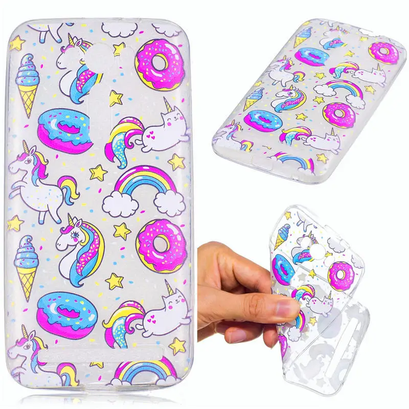 ZenFone 2 Laser ZE500KL Silicone Case Transparent Animal Silicon TPU Skin Soft Back Cover for Asus Zenfone |