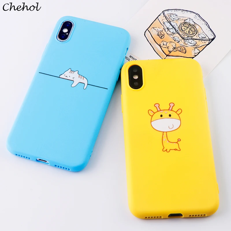 Забавный мобильный телефон чехлы для iPhone 6 S 7 8 Plus X XS MAX XR чехол милый кролик Мягкий