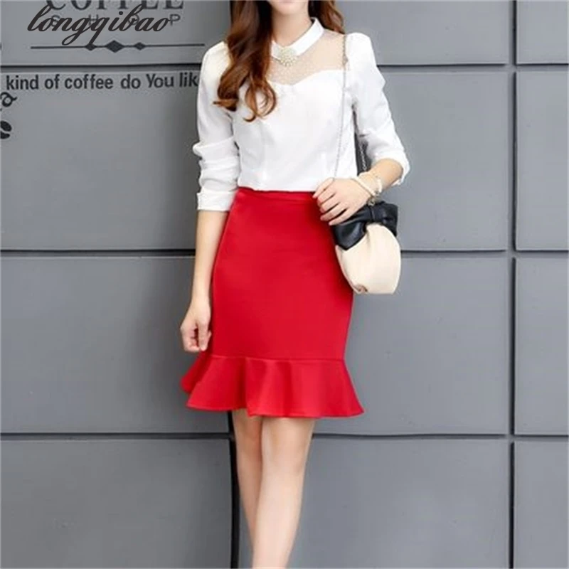 Платье Русалочки длиной до колена новинка 2017 года модное из вискозы трикотажная