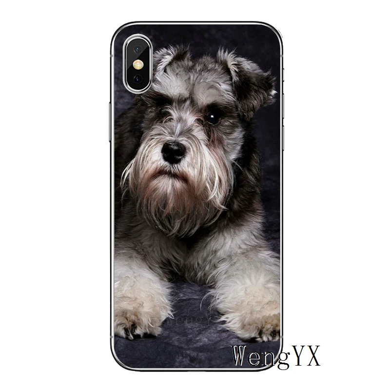 Миниатюрная собака Шнауцер для samsung Galaxy S10 S9 S8 S7 S6 edge Plus Lite S5 S4 mini Note 9 8 5 4 TPU мягкий чехол для телефона