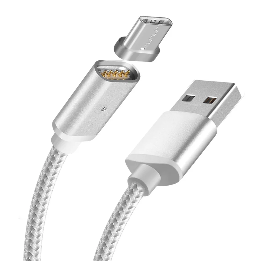 Магнитный кабель USB Type C для Xiaomi Redmi Note 7 Mi 9 быстрой зарядки и синхронизации данных