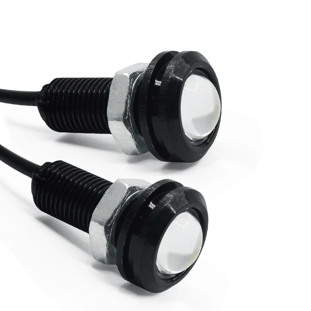 2 шт. Led водонепроницаемый Eagle Eye Высокая мощность 3 Вт автомобильный LED 12 В 18 мм