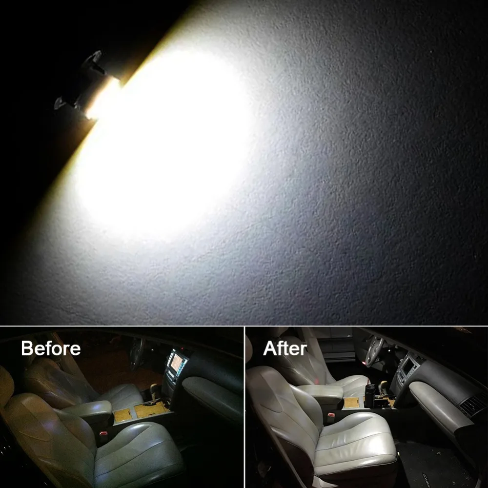 Safego 2 шт. W5W T10 Светодиодный лампочки 12 V 168 192 3020 8SMD Автомобильный Клин Интерьер