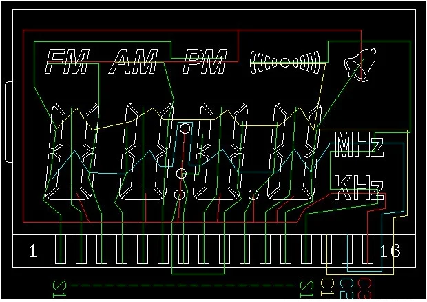 1 шт.-10 шт. радио lcd/SC3610 специальный lcd/частотный дисплей/Частотомер