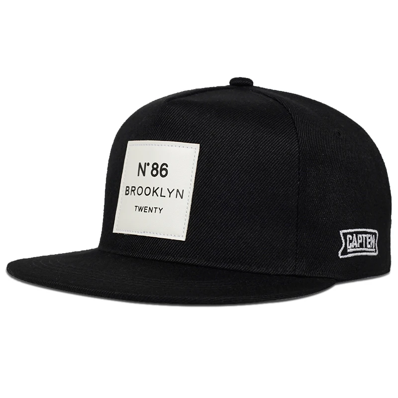 Кепка BROOKLYN с кожаным ярлыком N86 для мужчин и женщин Модная хлопковая бейсболка