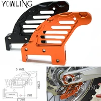 motorcycle accessories aluminum rear brake disc guard potector for husaberg fefsfx 250350390450501570 2009 2014 exc