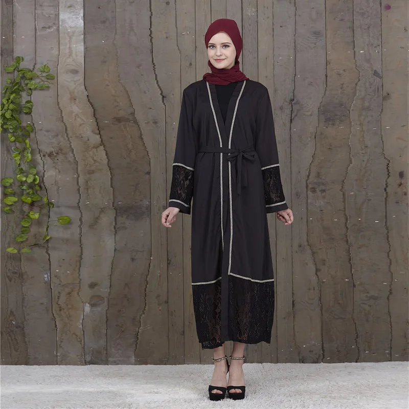 Мусульманское женское платье с жемчугом Abaya мусульманский марокканский кафтан