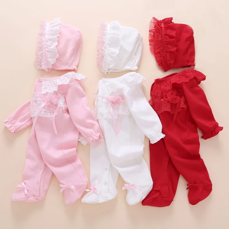 Одежда для маленьких девочек кружевные хлопковые комбинезоны с длинными