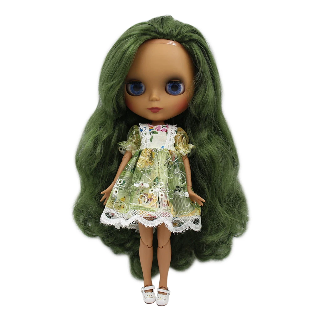 Ледяной DBS Blyth кукольные 1/6 bjd черная матовая искусственная кожа с уход за кожей