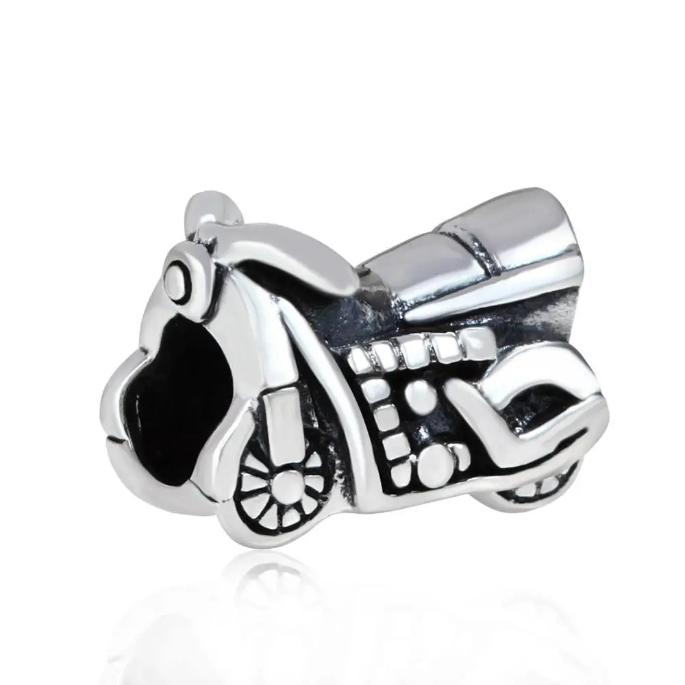 Motorbicycle Bead Choruslove Подвеска "мотоцикл" велосипед мотаться велосипед шарик серебряные бусины 925 пробы Fit Pandora талисманы велосипедисты подарок DIY браслет - Цвет: Motorbicycle Bead