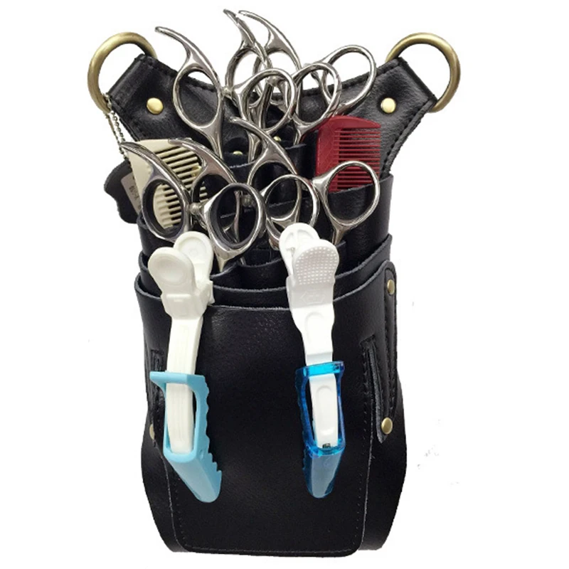 Съемная Парикмахерская инструментарий кожа сумка для набора парикмахерских