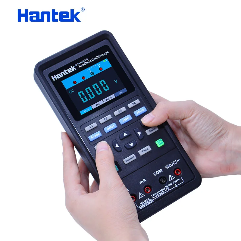 Цифровой осциллограф Hantek мультиметр + генератор сигналов 3 в 1 Ручной автомобильный 2 канала 40 МГц 70 ЖК
