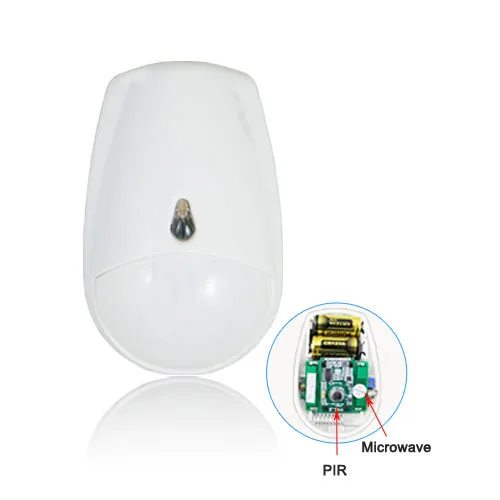 DT-335RDMT Wall Mount Wireless Microwave+PIR Dual Sensor Passive Infrared Pet-friendly Motion Detector |