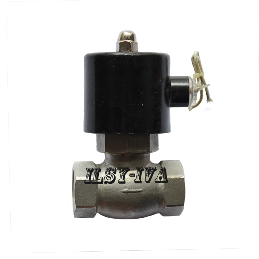 G1 1/2 "двухсторонний ac220v высокотемпературный Соленоидный клапан высокого