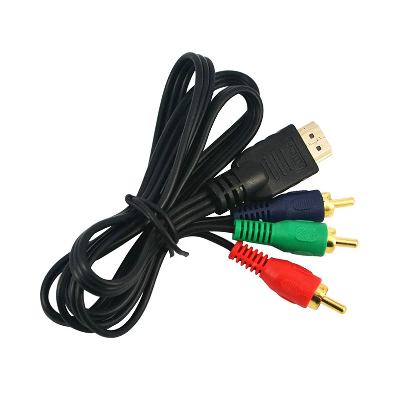 Высокое качество 1 м 1080P HDMI к 3RCA кабель Аудио Видео AV соединитель компонентный