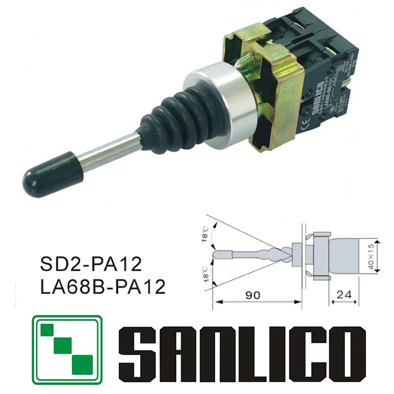 2NO 2 Позиции крест кулисный переключатель SD2 XD2PA12 XD2PA22 / 2NO2NC 4 позиции джойстика