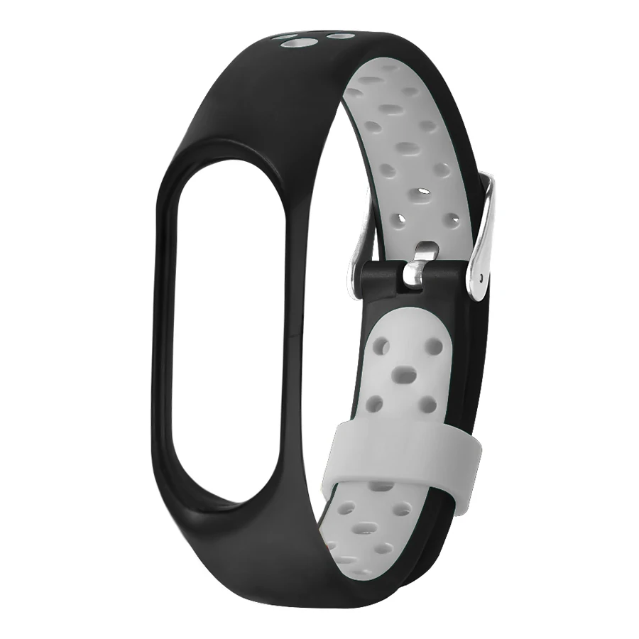 Аксессуары для смарт-браслета Xiaomi Mi Band 3 силиконовые двухцветные спортивные