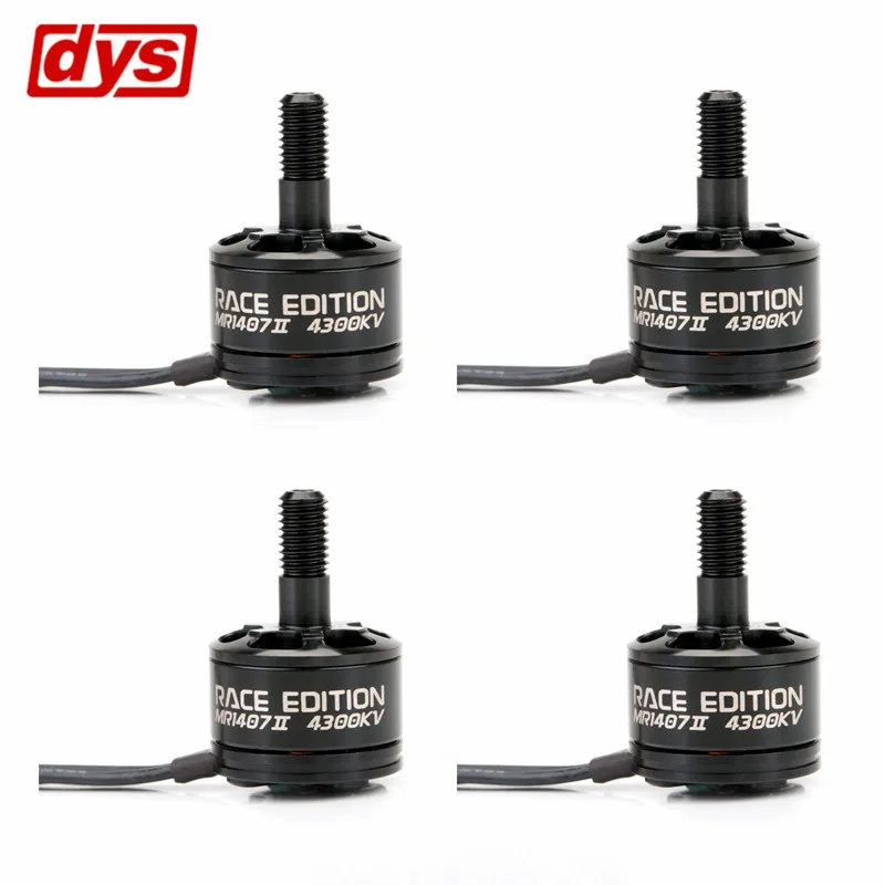 4X DYS SE1407 II 4300KV 3 4 S FPV Racing безщеточный N52 магнит для RC многороторный Квадрокоптер Racer