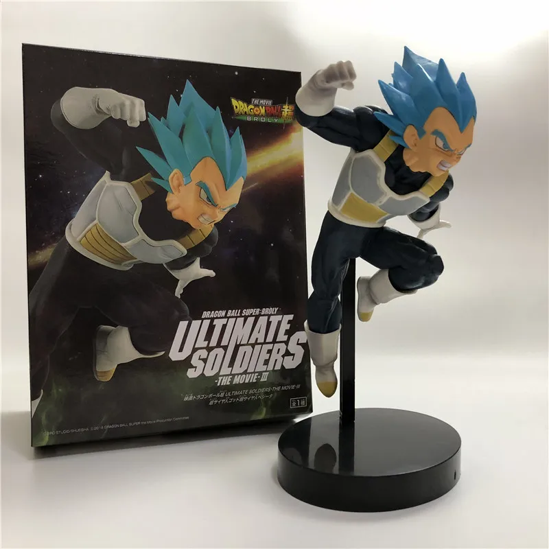Dragon Ball Z темно-синяя Gogeta Goku Vegeta Ultimate Soldier Movie Ver. Против Супер броли битва ПВХ экшн-фигурка Драконий жемчуг зет 23 см