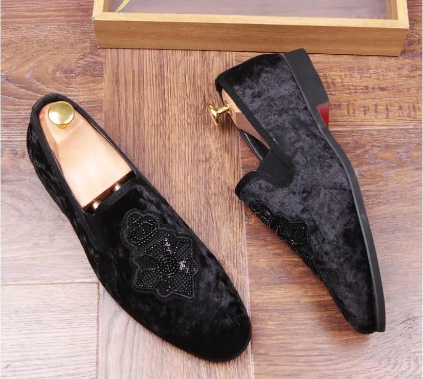 NEW Men Casual Suede Leather Loafers Black Red bottom Driving Shoes Moccasins Gommino Slip On zapatillas hombre