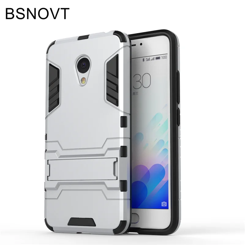 BSNOVT For Meizu M3 Note Cover Silicone + Plastic Kickstand Case Holder Fundas 5.5&quot &lt |