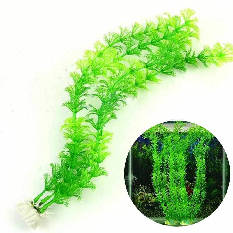 Горячая Распродажа 2 шт. зеленые украшения для аквариума искусственная трава 30
