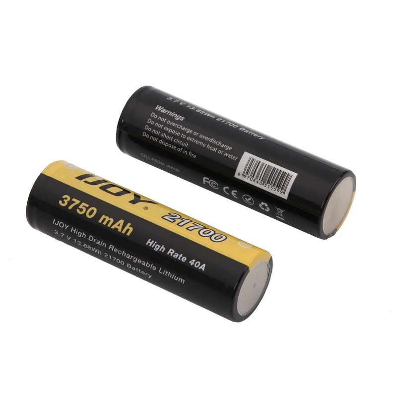 Оригинальный аккумулятор IJOY 21700 3750 мА · ч перезаряжаемая батарея 40A для