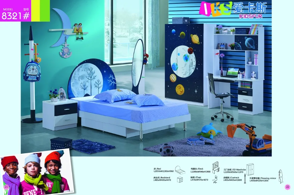 Новинка 2019 распродажа детский стол стул кровать набор деревянная мебель для