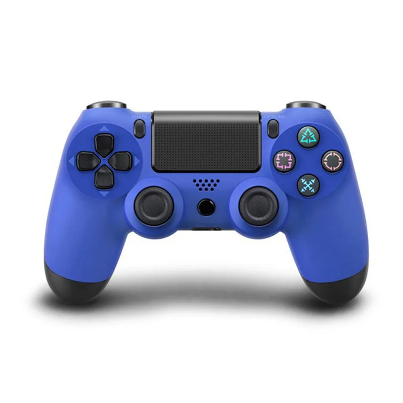 Blue Dualshock 4 проводной джойстик usb для PS4 PRO джойстик геймпад двойной шок для PS4 консоль для Playstation 4 PS3 PC - Цвет: Blue