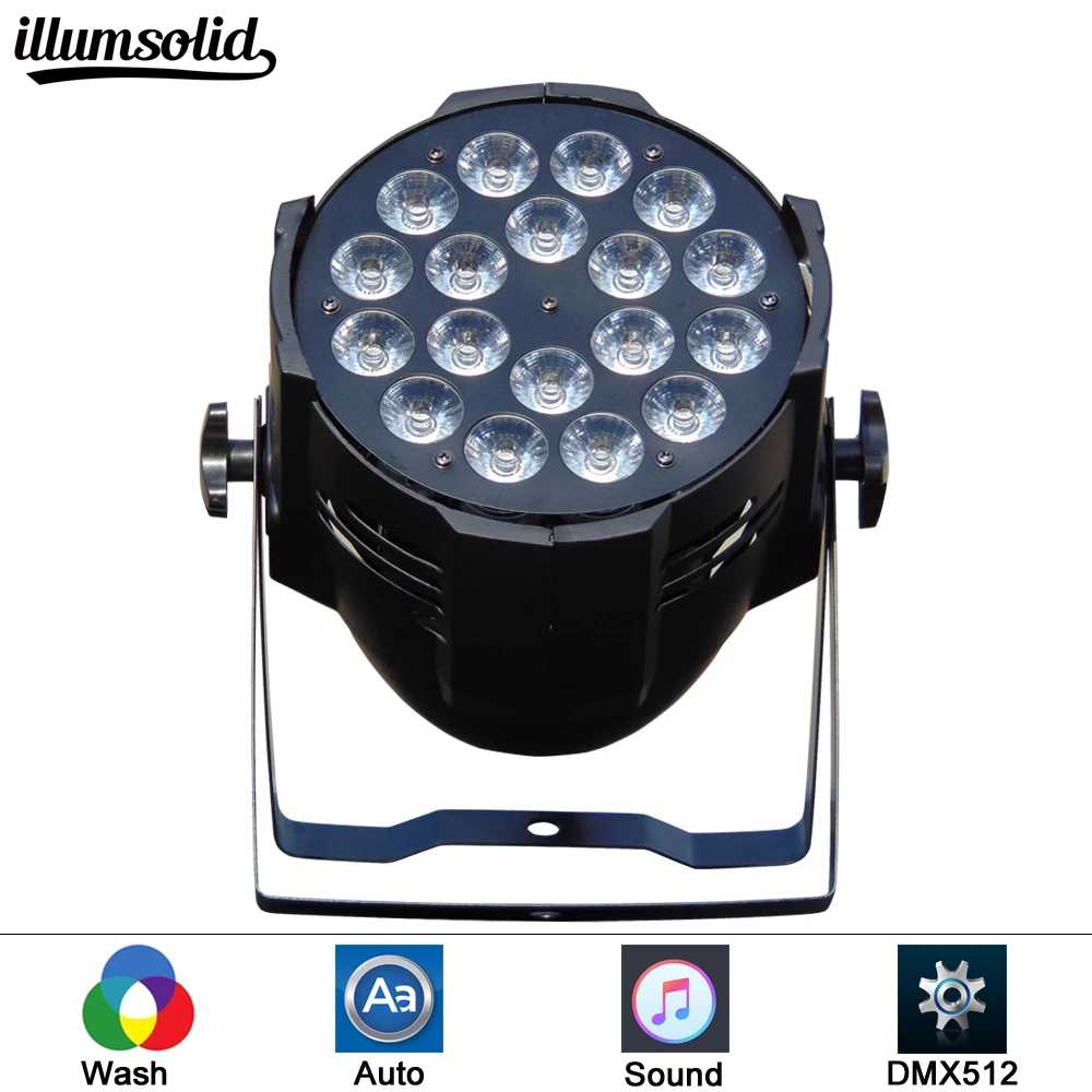 Алюминиевый корпус 18x12 Вт RGBW Led Par свет DMX сценические огни Профессиональный Par свет для вечерние KTV Disco DJ лампа